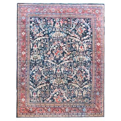 Antique Early 20th Century Persian Mahal Rug