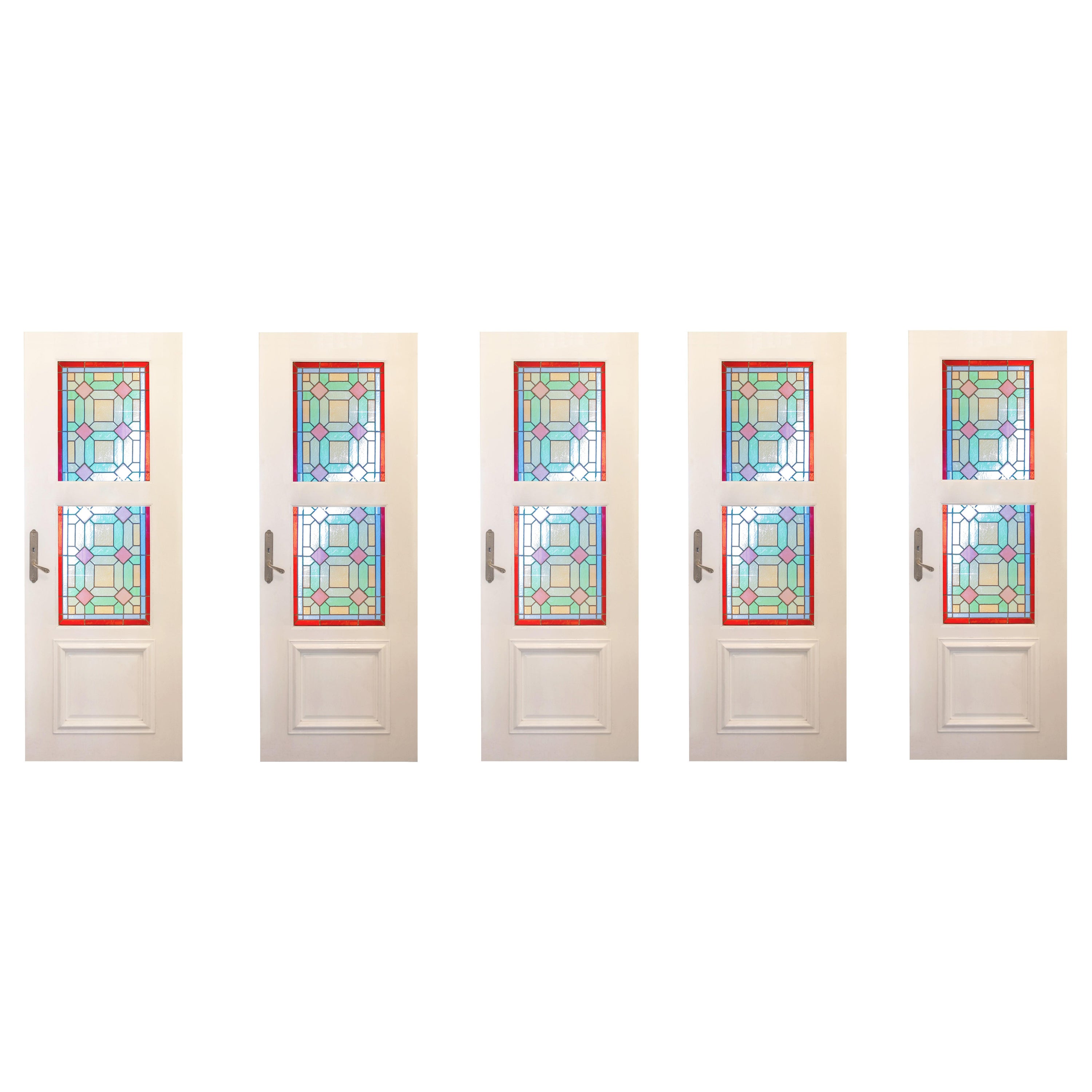 Stained Glass Antique Front Door For Sale at 1stDibs