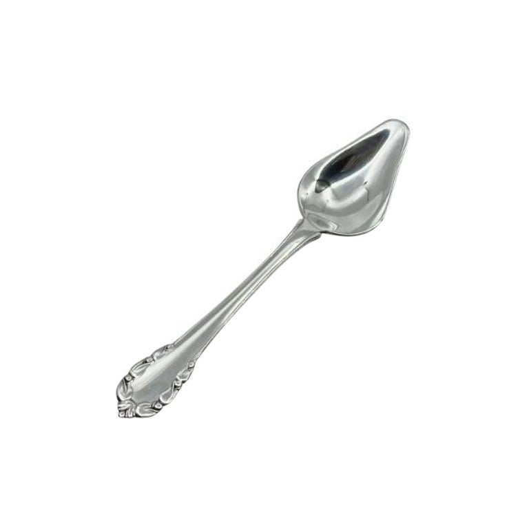 Georg Jensen Sterling Silver Lily of the Valley Grapefruit Spoon 075 For Sale