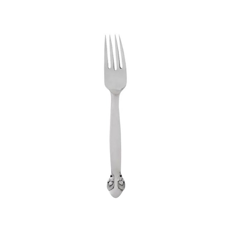 Georg Jensen Bittersweet Sterling Silver Large Dinner Fork 002 For Sale