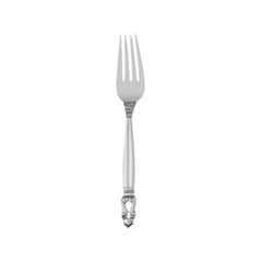Vintage Georg Jensen Acorn Sterling Silver Large Dinner Fork 002