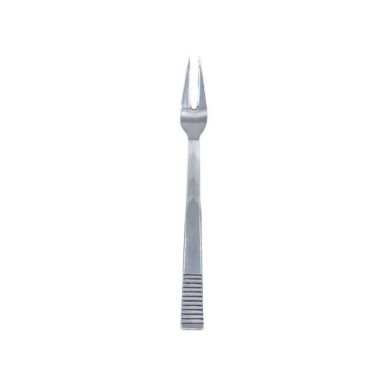 Georg Jensen Sterling Silver Parallel Cold Cuts Fork 144 For Sale