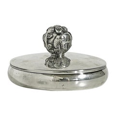 Swedish Modern Jar in Silver Plate, Carl Einar Borgström for Ystad-Metall, 1930s