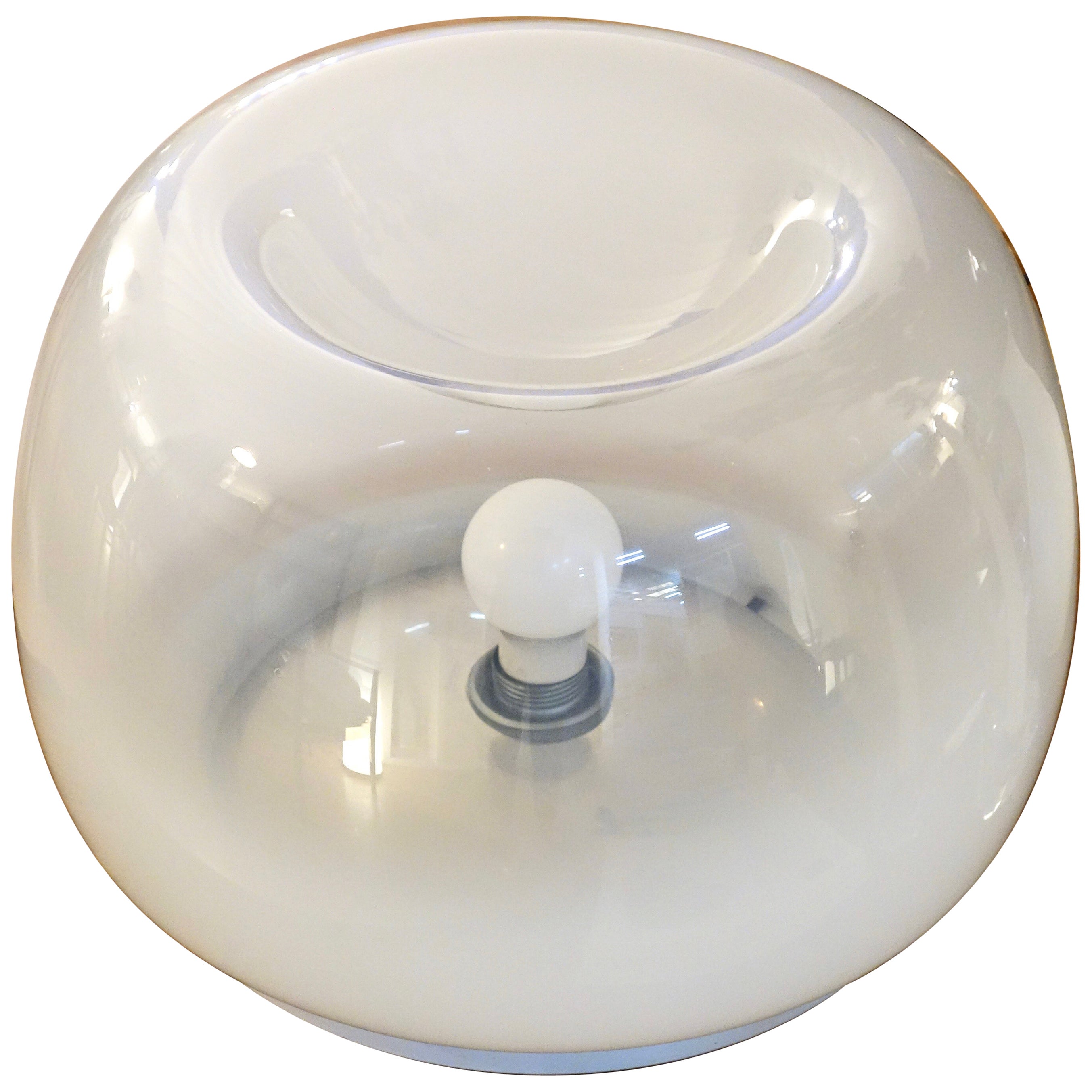 Lampe Sfumato italienne en verre de Murano des années 1960 en vente
