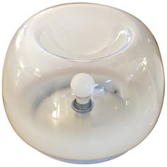 Lámpara italiana Sfumato de cristal de Murano Años 60