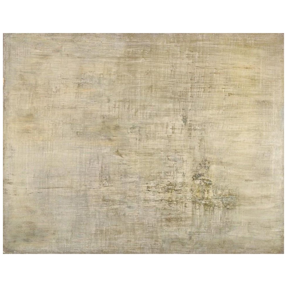 Maurice Rey, artiste espagnol/français classé Huile sur toile. Composition abstraite.