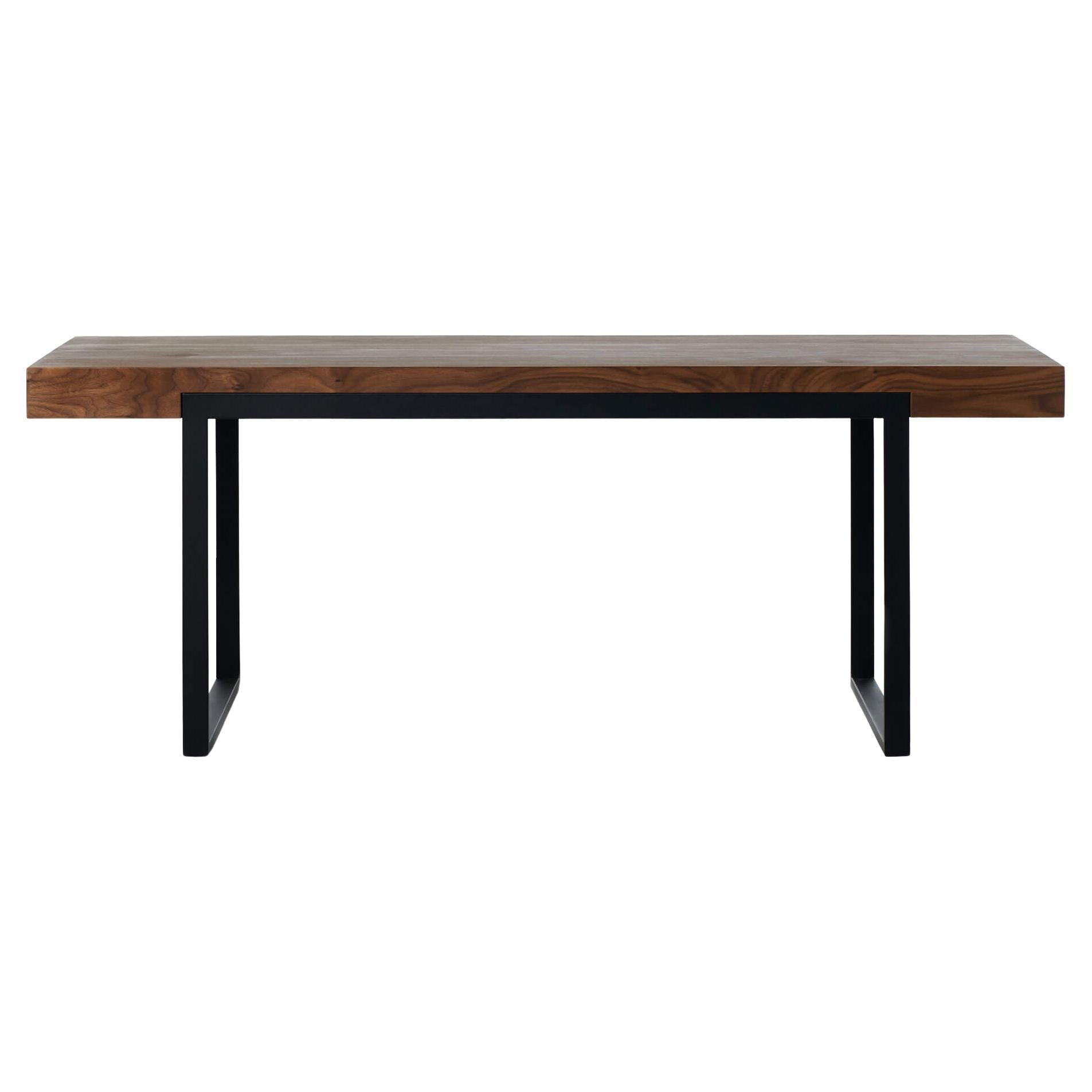 Walnut Natur Offset Dining Table L by Milla & Milli For Sale