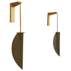 Set Of 2 Applique Carambole S Wall Lamps by Mylene Niedzialkowski