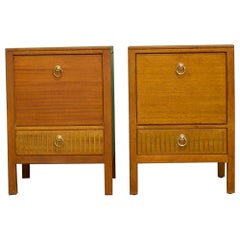 Mid-Century Teak Pair Bedside Tables from Loughborough, 1950s