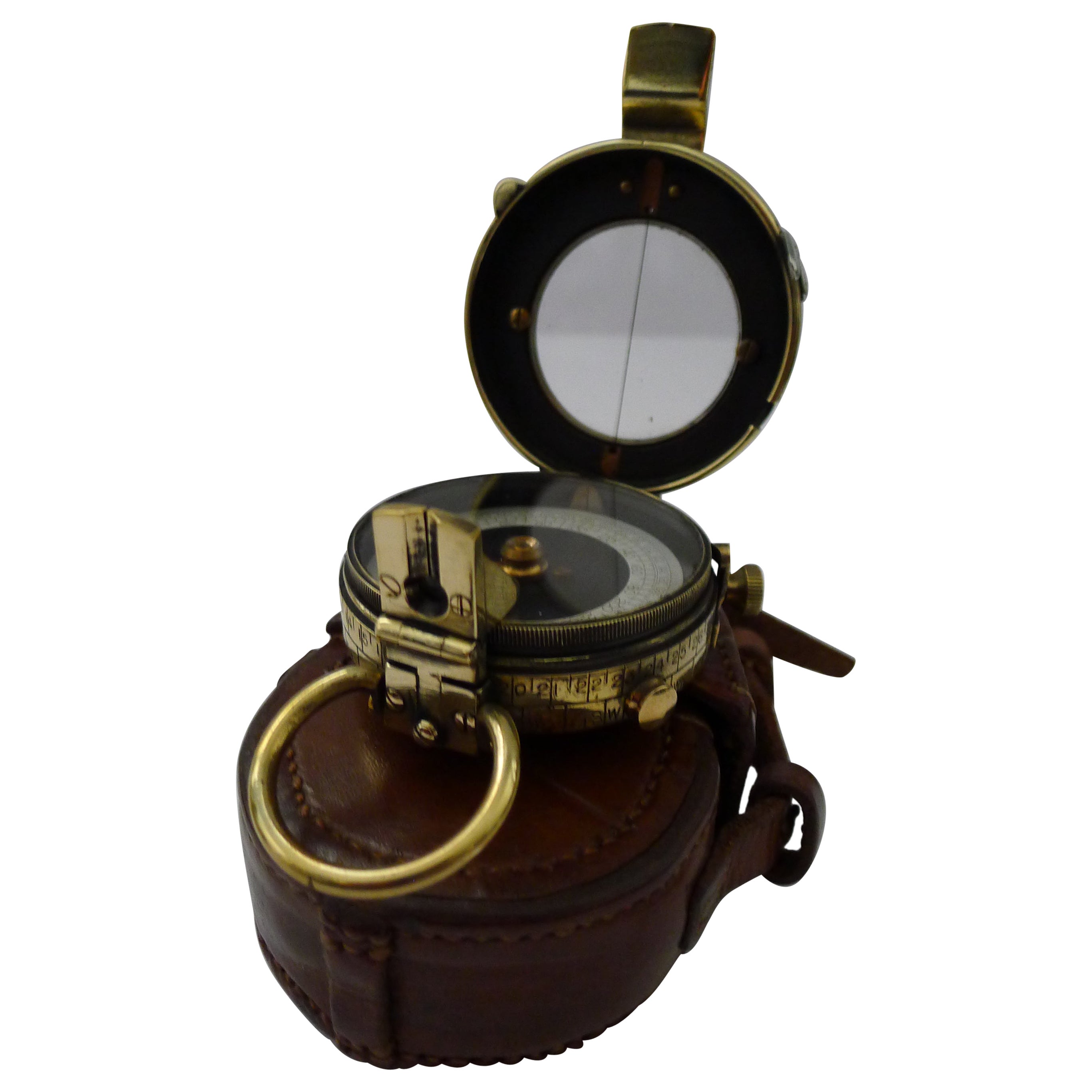 WW1 1918 British Army Officer's Compass - Verner's Patent MK VII by French Ltd.