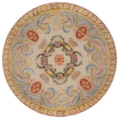 Tappeto rotondo spagnolo in stile Savonnerie Eleg di Doris Leslie Blau