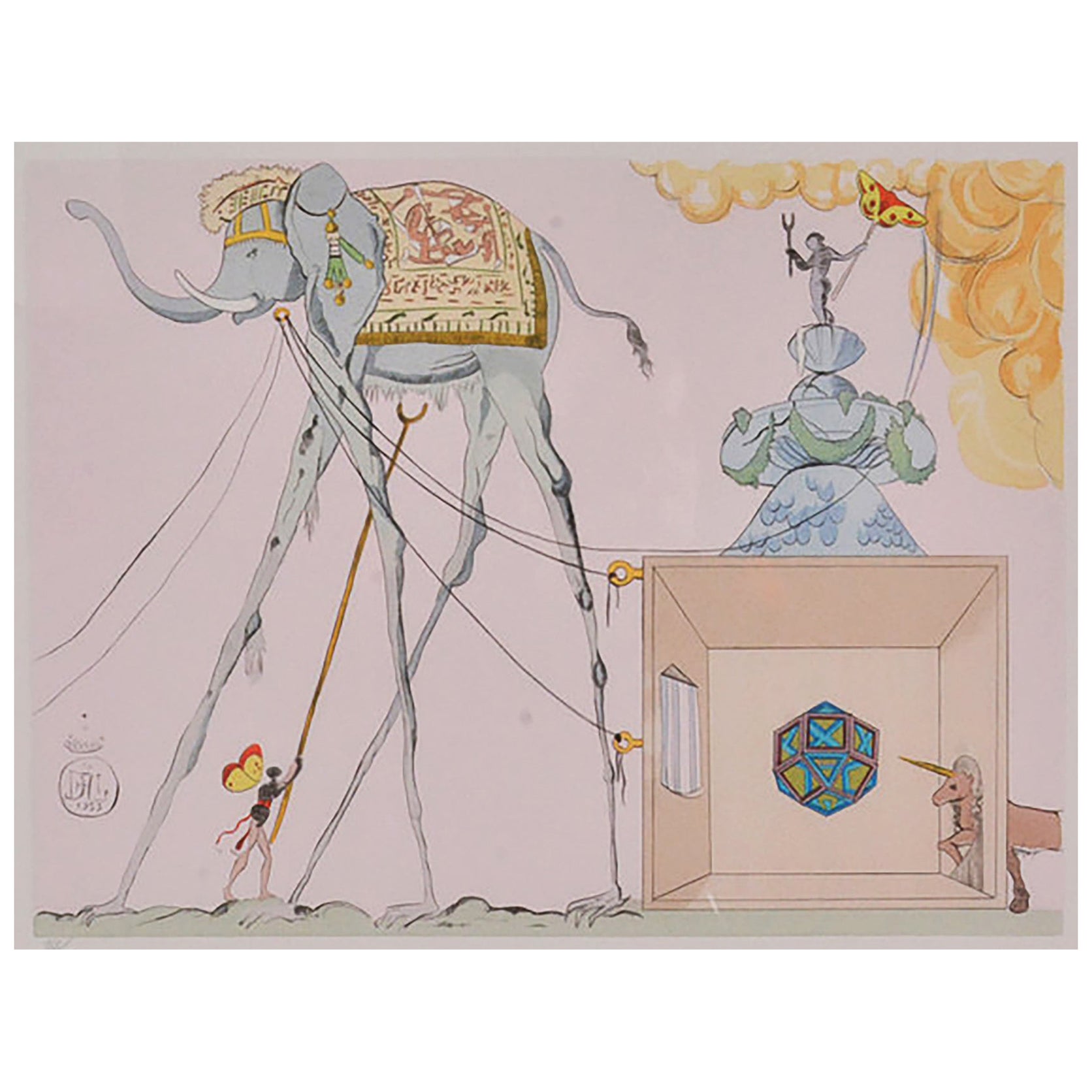Surreal Etching by Salvador Dali  For Sale