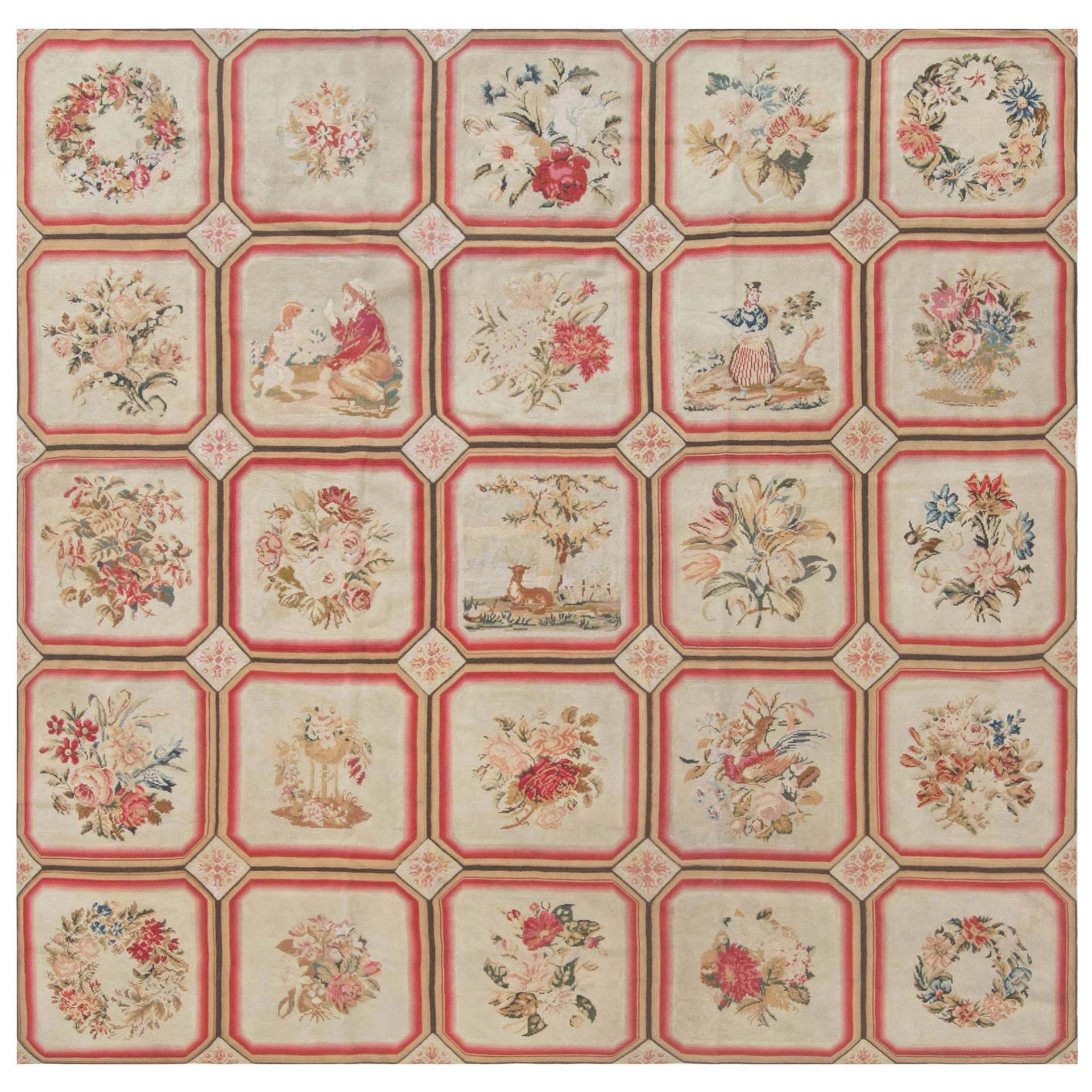 1900s English Needlework Rug