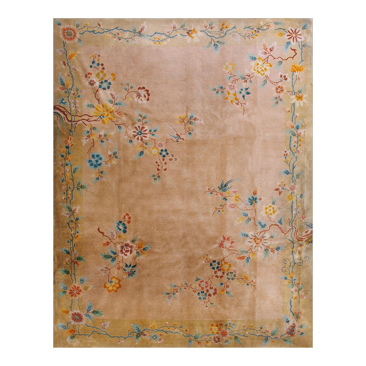 1920s Chinese Art Deco Carpet ( 9' x 12'- 275 x 365 ) For Sale