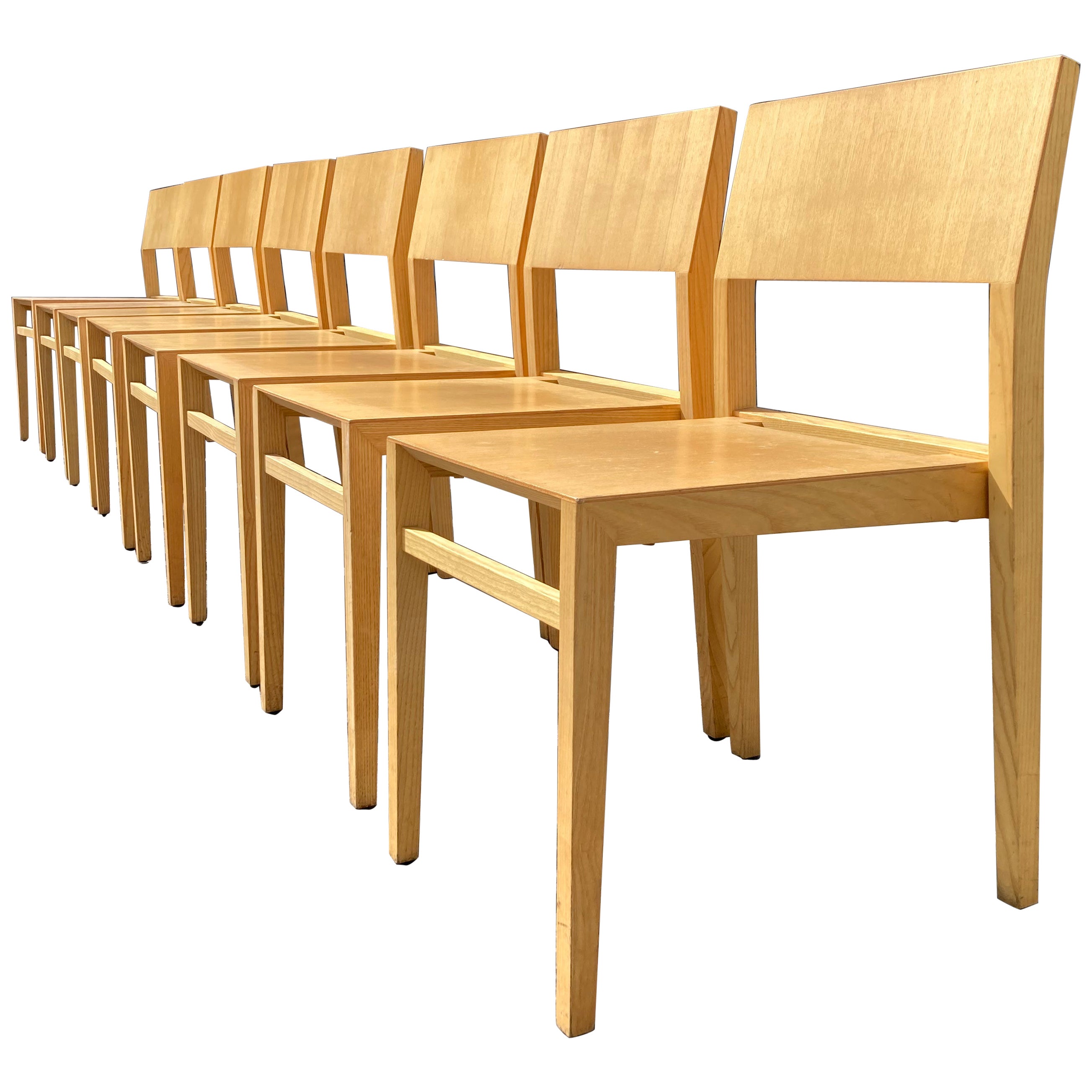 Set of Eight Designer Chairs For Sale