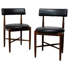 Retro Pair of Teak Dining Chairs by V Wilkins for G Plan  Mid Century Fresco