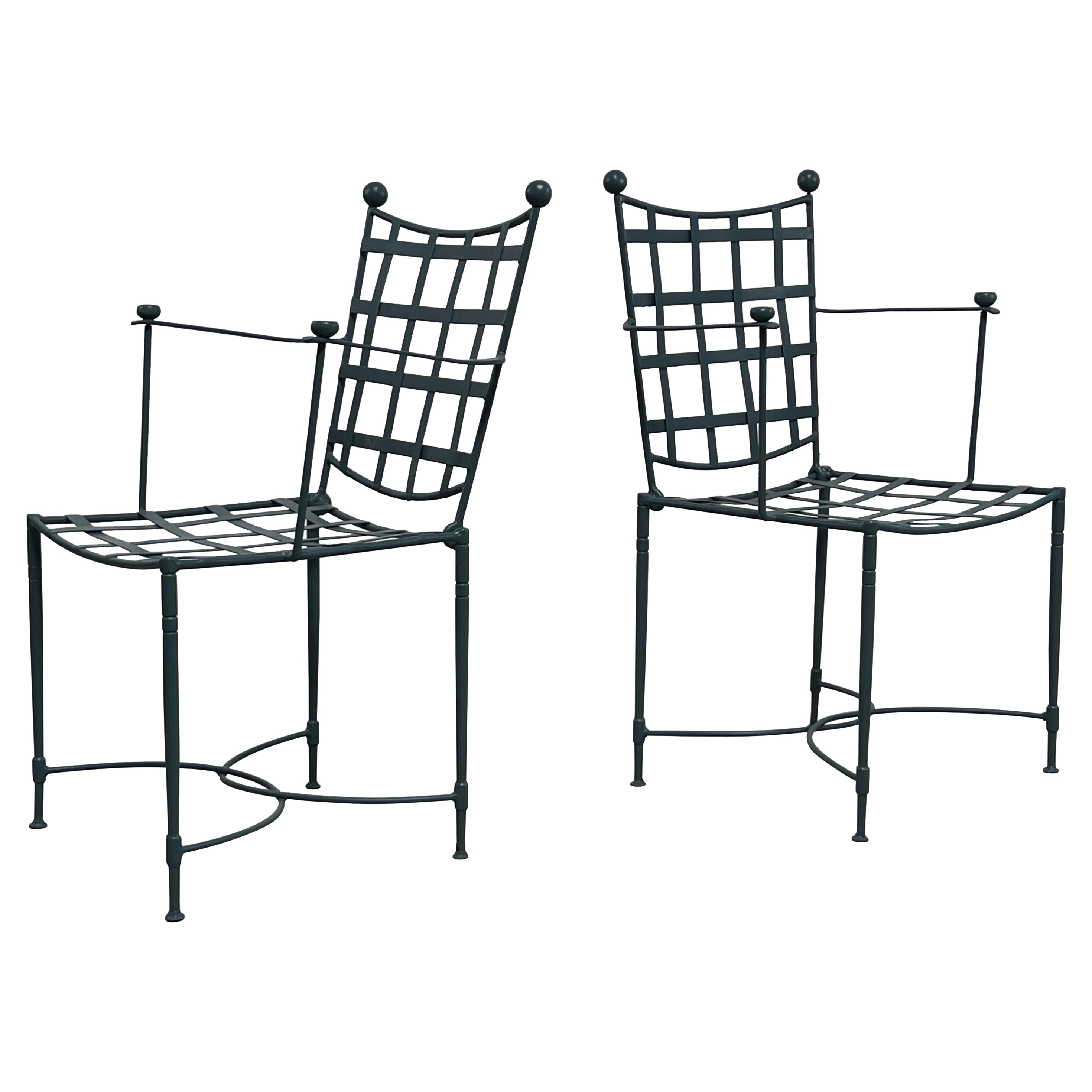 Zwei Outdoor-Sessel von Mario Papperzini für Salterini im Angebot