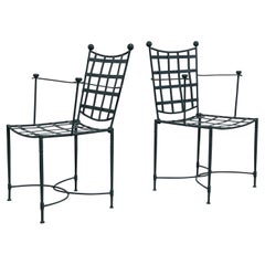Vintage Pair of Outdoor Armchairs by Mario Papperzini for Salterini