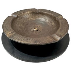 Used Heavy Industrial French Iron Cigar Ash Tray