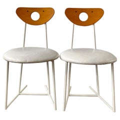 Postmodern Cal Style Furniture Metal Frame Chairs