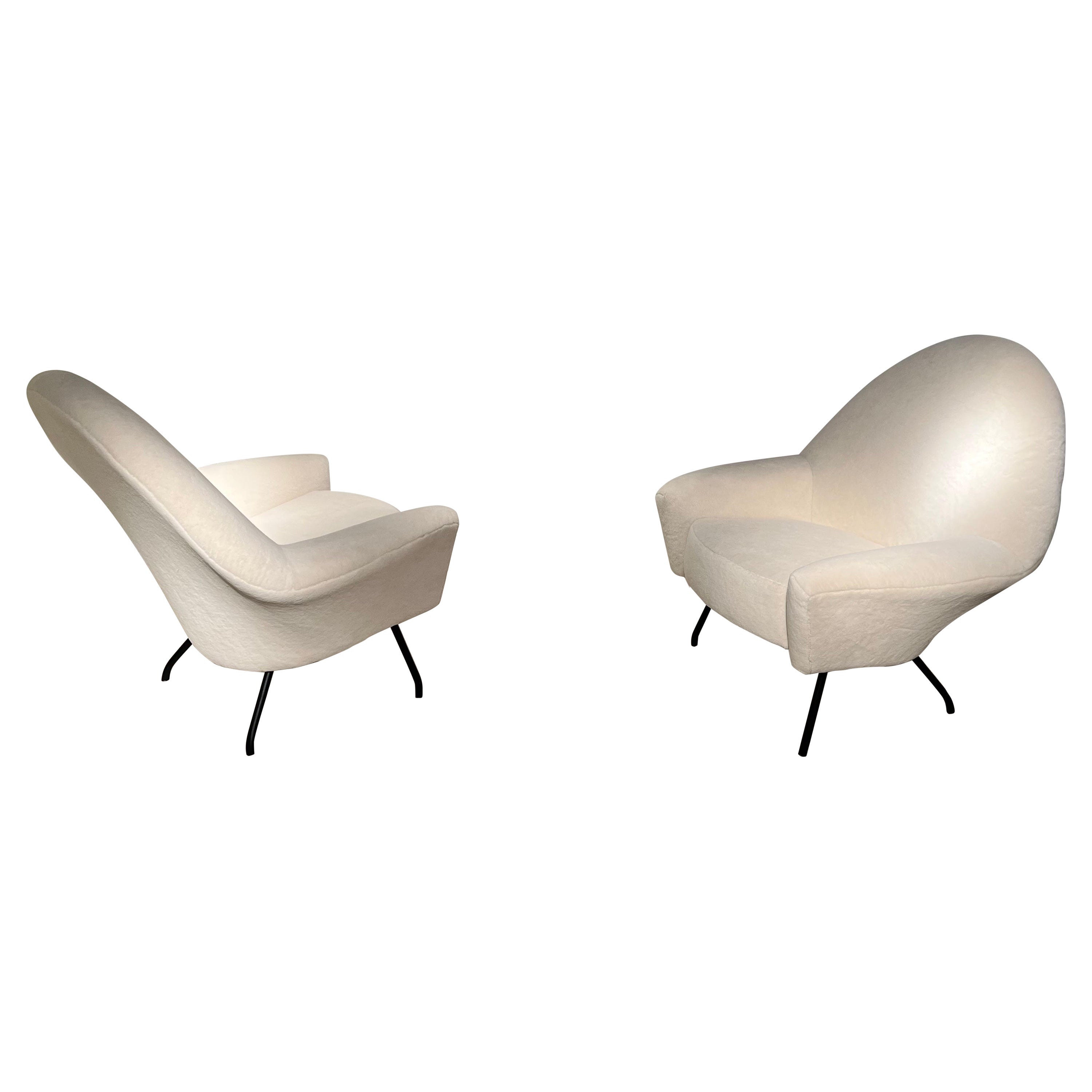 Pair of Armchairs by Joseph André Motte 