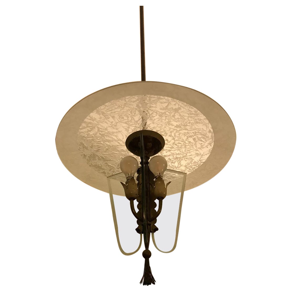Rare Chandelier by Pietro Chiesa, Italy 1930s For Sale
