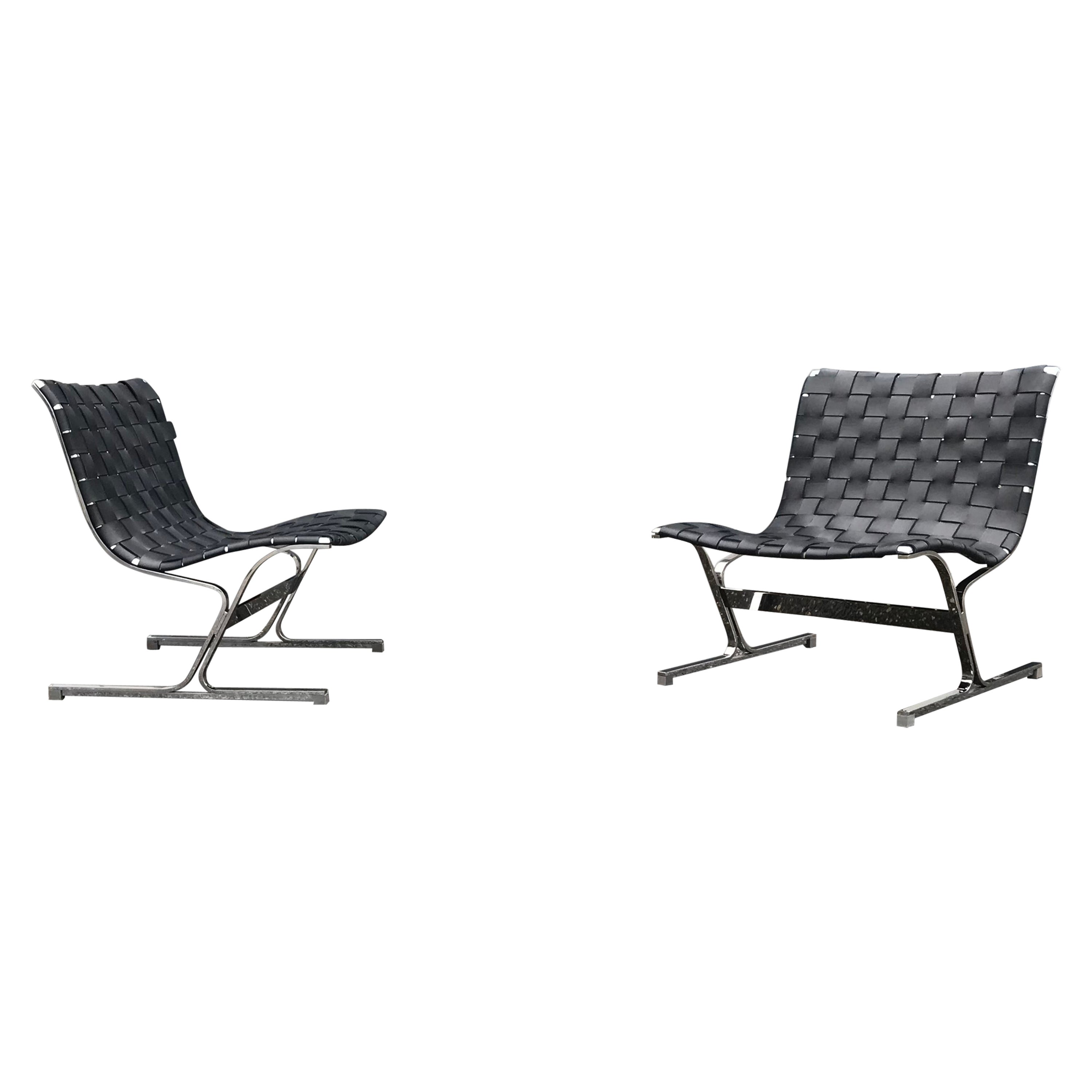 PLR1 Luar lounge chair by Ross Littell for ICF De Padova Italy 1960s, set of 2 For Sale