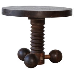 Table d'appoint d'origine, précoce tripode / table à bal par Charles Dudouyt, France, années 1940