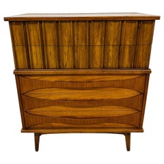 Mid-Century Modern United Walnut High Chest