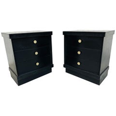 Mid-Century Modern Bachelor Chest Style Nightstands - Set of 2