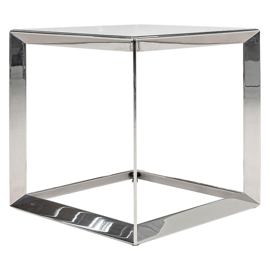 Stainless Steel Russian Doll Tables for Dennis Miller by Rockwell Group - Large For Sale