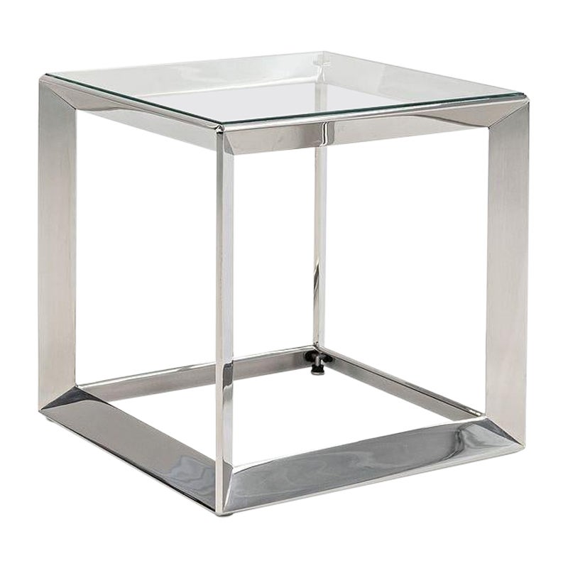 Stainless Steel Russian Doll Tables for Dennis Miller by Rockwell Group - Medium For Sale