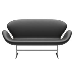 Arne Jacobsen 'Swan' Sofa for Fritz Hansen in Leather Upholstery (Cat. 3)
