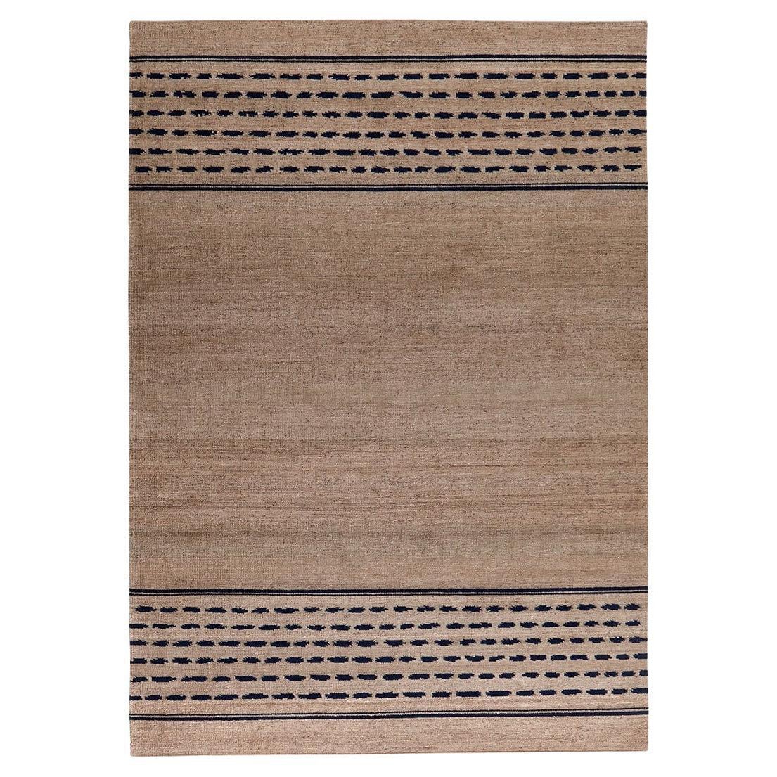 Tapis 'Dhanu' noué à la main en laine et allo durable, 300 x 400 cm en vente