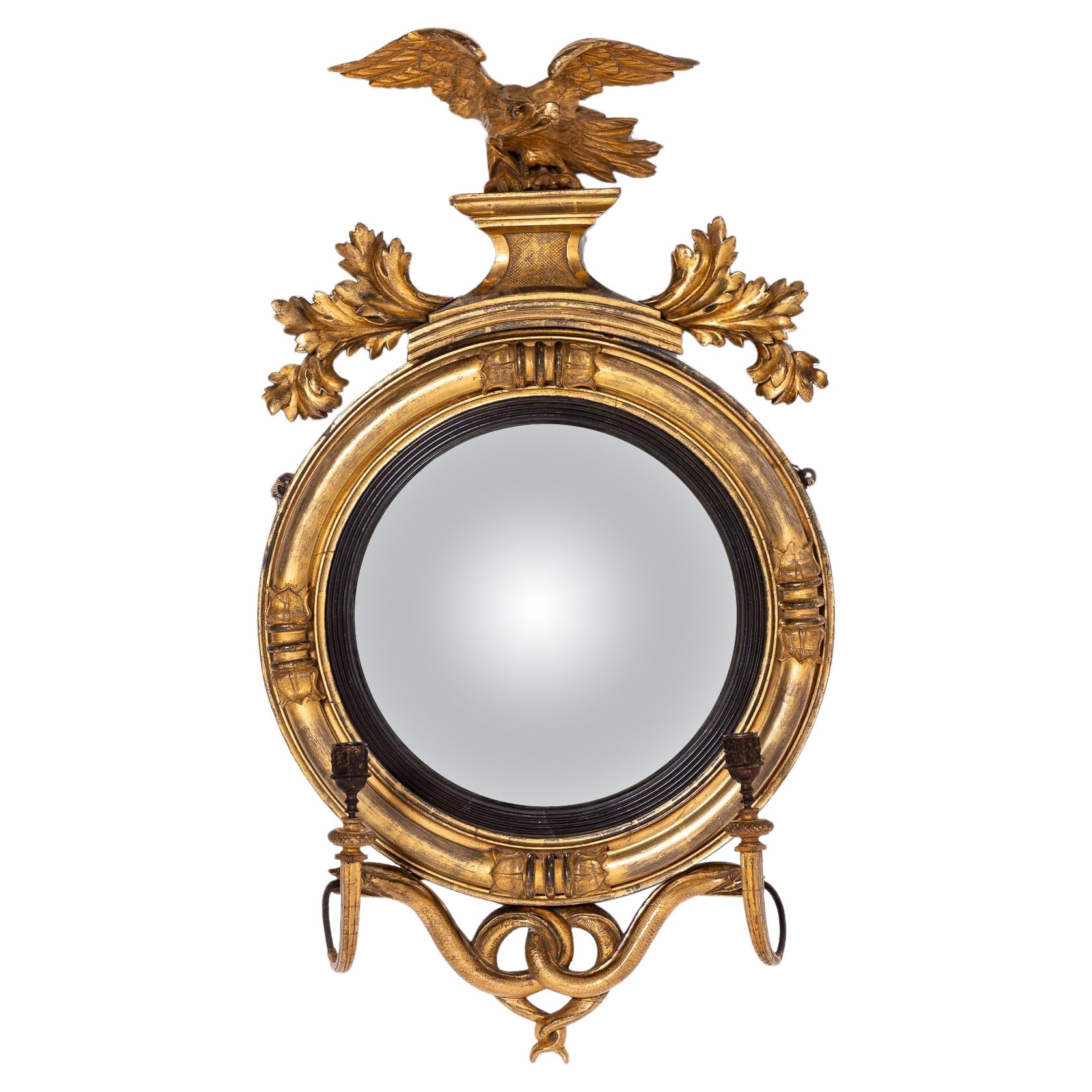 19th Century Regency Convex Mirror