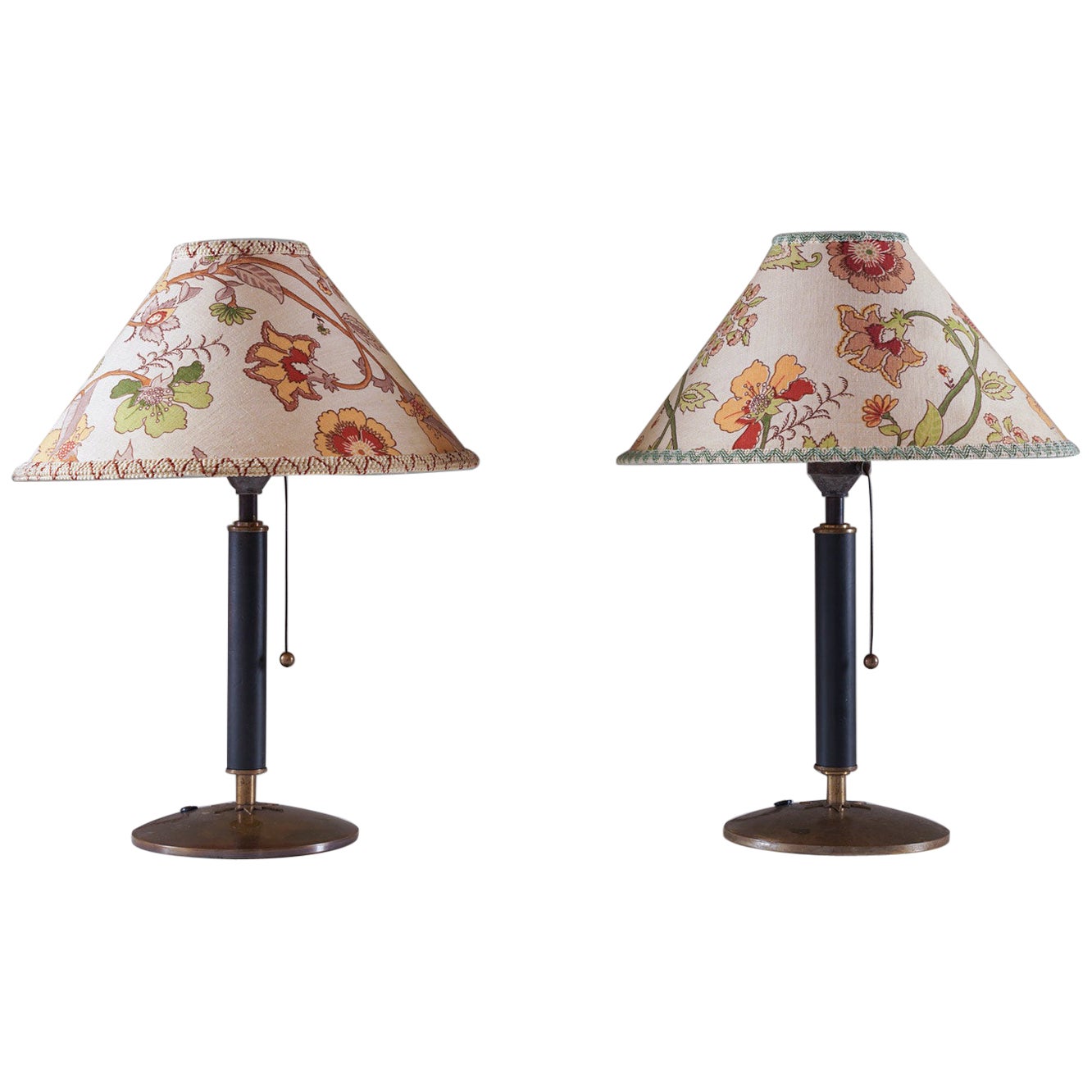 Swedish Modern Table Lamps by Böhlmarks For Sale