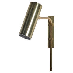 Vintage Bergboms, Wall Light, Brass, Sweden, 1970s