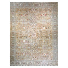 Tapis persan antique Sultanabad Mahal 12'8 x 17′