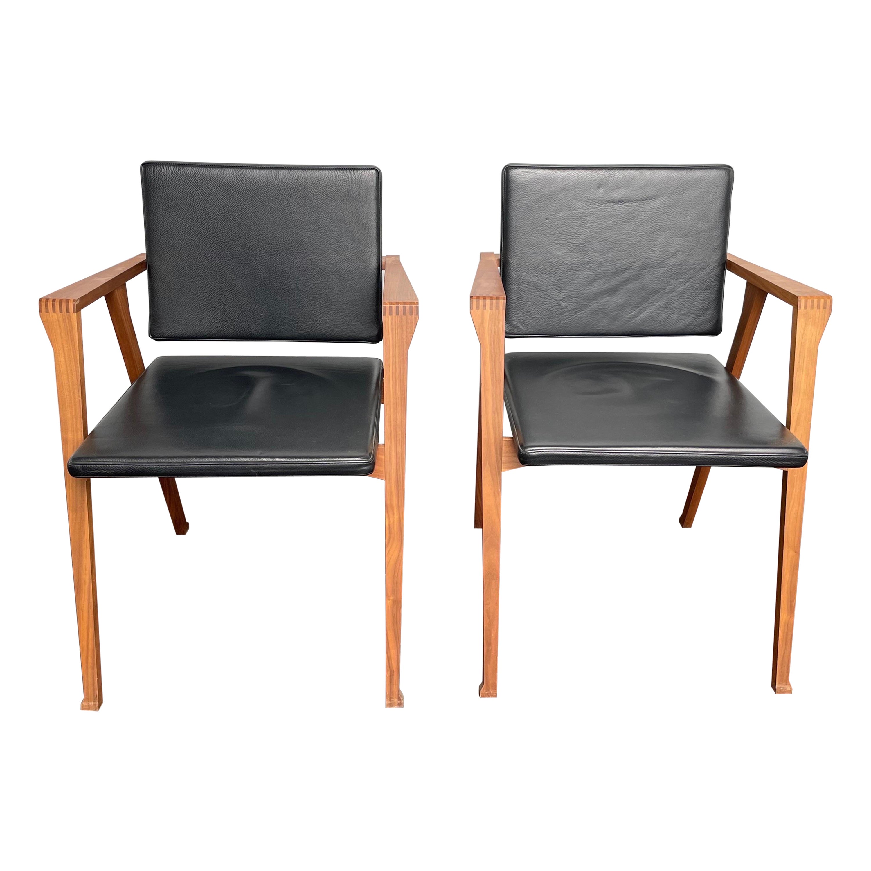Pair of Cassina “Luisa” Dining Chairs by Franco Albini For Sale