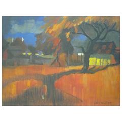 Untitled Landscape Painting by Gacy Ofkja