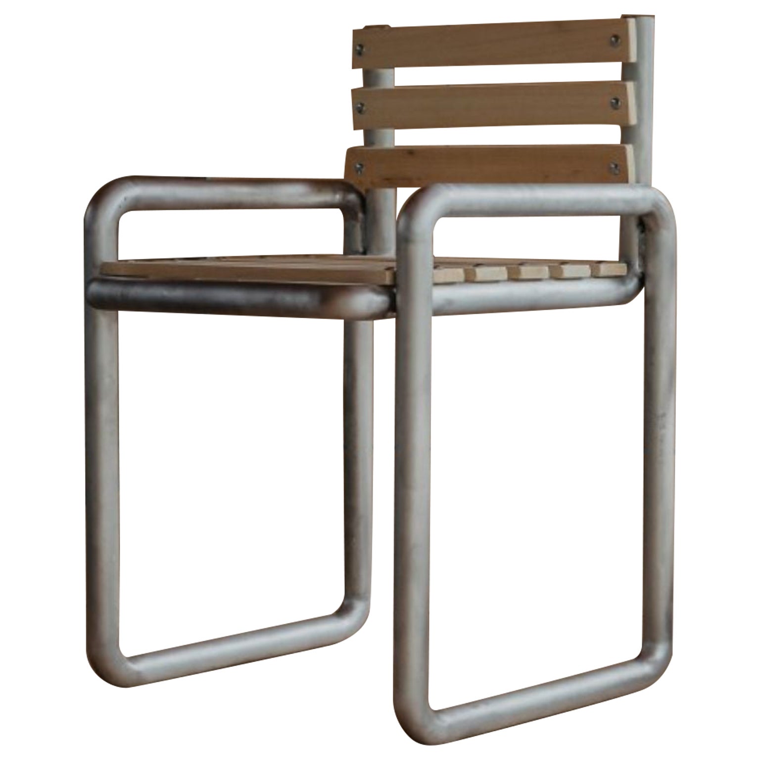 Chaise en aluminium de Mylene Niedzialkowski en vente