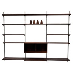 Vintage Danish Rosewood 3-Bay Wall Unit by Kai Kristiansen for FM, 1960s