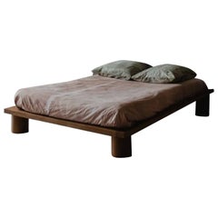 Solid Oak Big Bed by Mylene Niedzialkowski