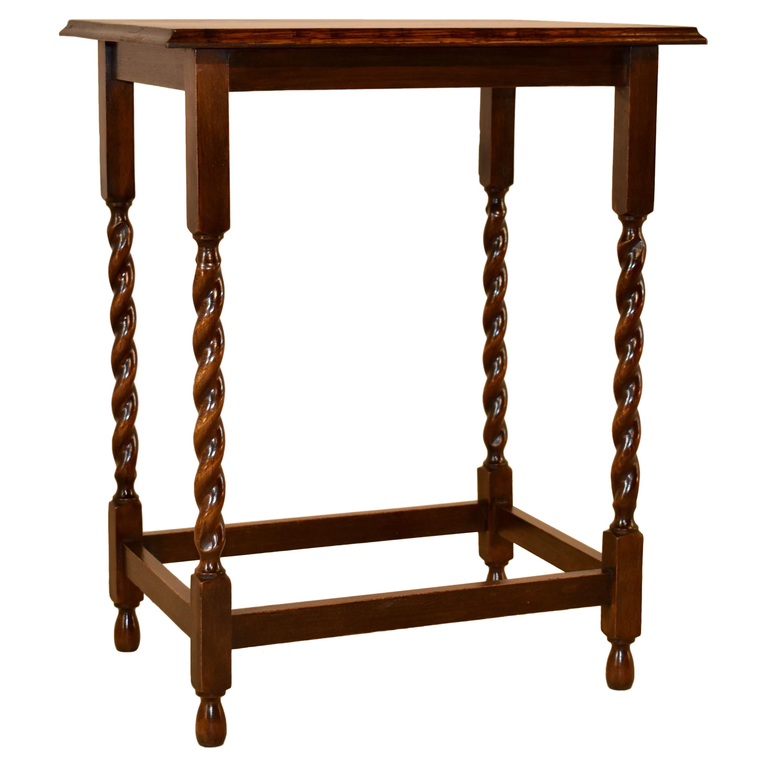 Circa 1900 Edwardian Oak Side Table For Sale