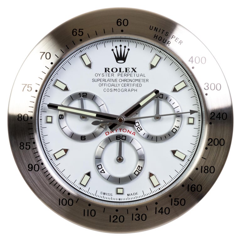 Orologio da parete ROLEX Perpetual Cosmograph certificato ufficialmente in  vendita su 1stDibs