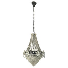 Antique Restored Crystal Empire Chandelier