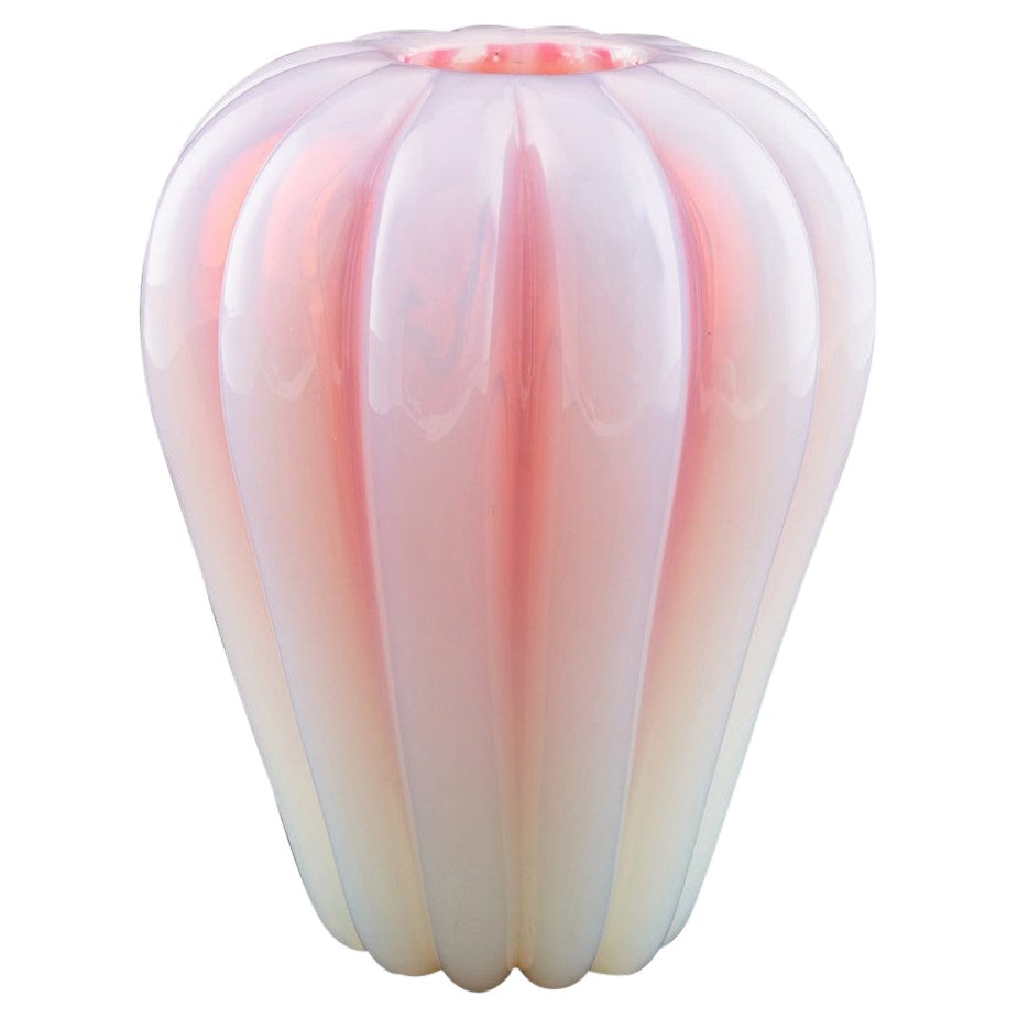 Archimede Seguso Opaline Vase c1960 For Sale