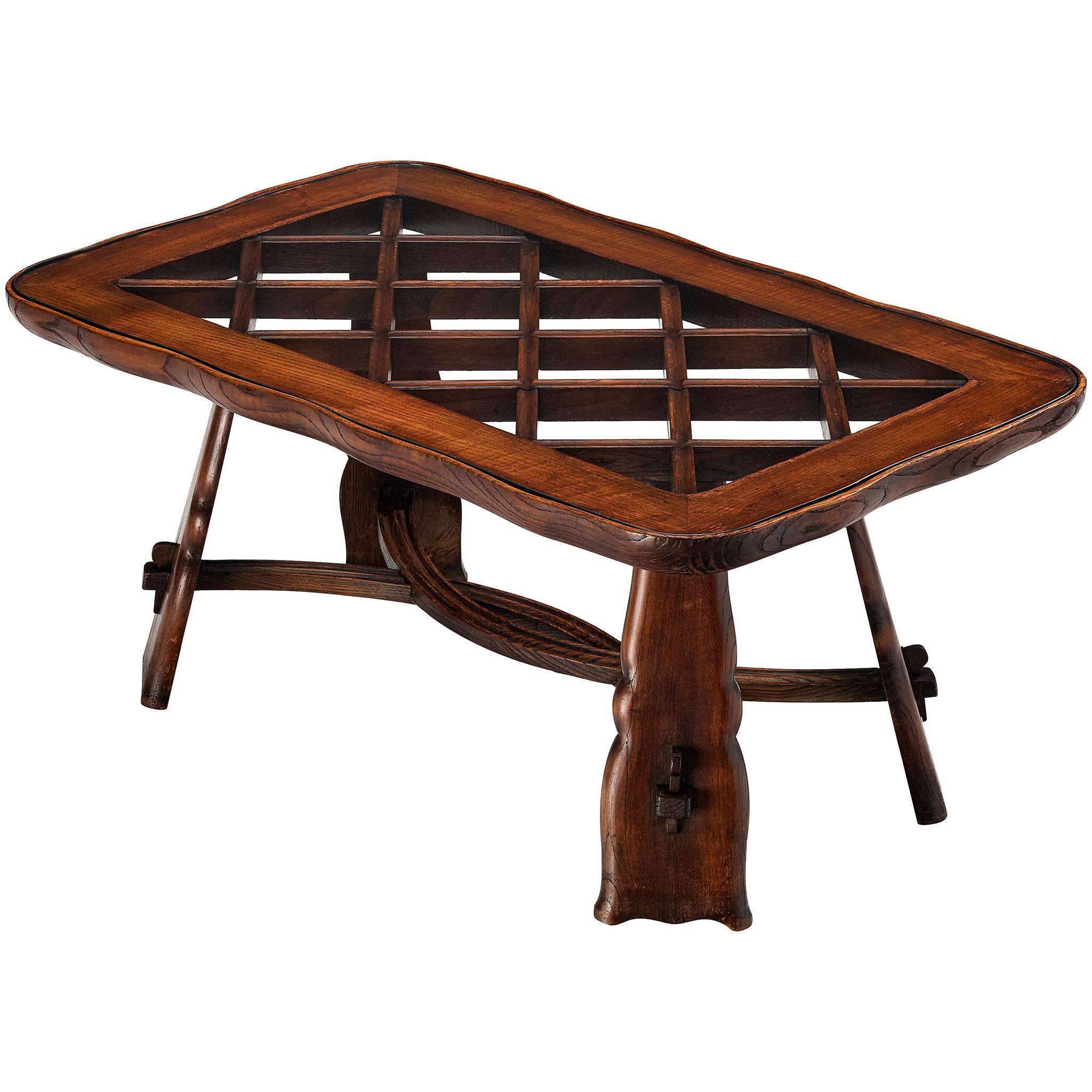 Coffee Table in Chestnut by Valabrega  For Sale