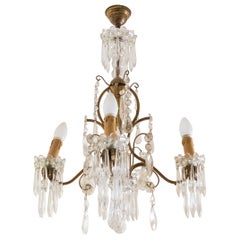 19th Century Four Candles Chandelier, Louis XV