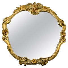 Vintage 1950s Atsonea Gold Rococo Style Table Mirror